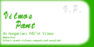 vilmos pant business card